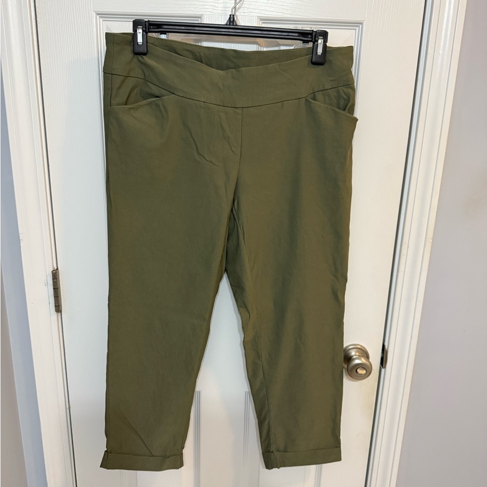 Tribal Sage Green Pants 14W